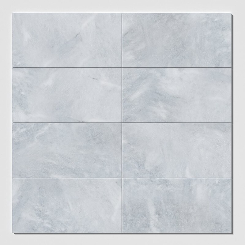Allure Light Honed Marble Tile | 12x24x1/2 | Marble Flooring | Gray Marble