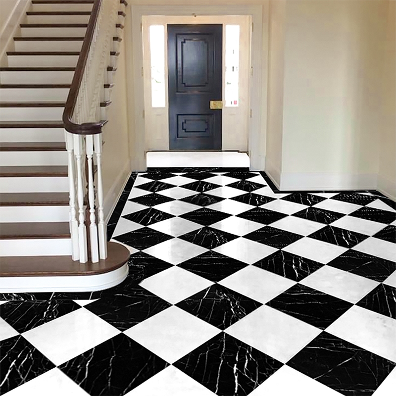 Black Polished Marble Tile, 12x12x3/8, Marble Flooring