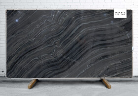 Silver Brown Wave Polished  Marble Slab Random